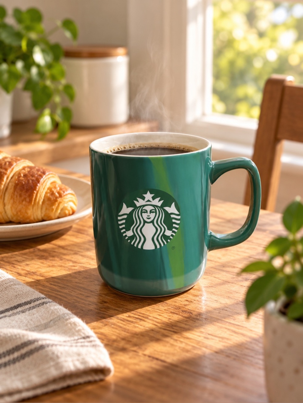 Starbucks Green Ceramic Logo Coffee Mug